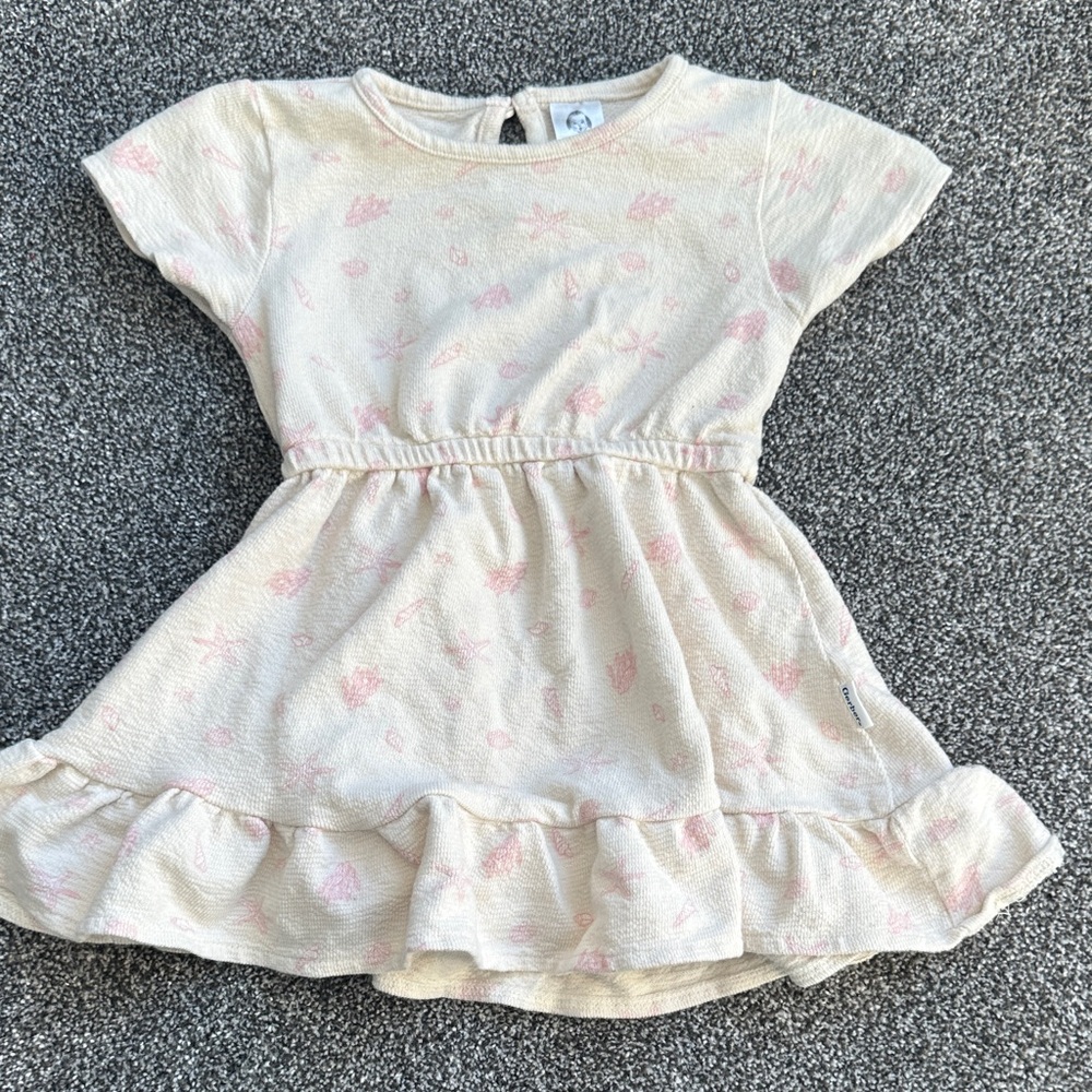Gerber Cream and Pink Casual Kids Dress
